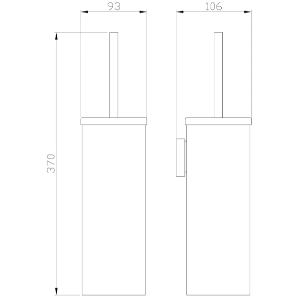 Ёршик Wonzon & Woghand Easy WW-8119 настенный, хром