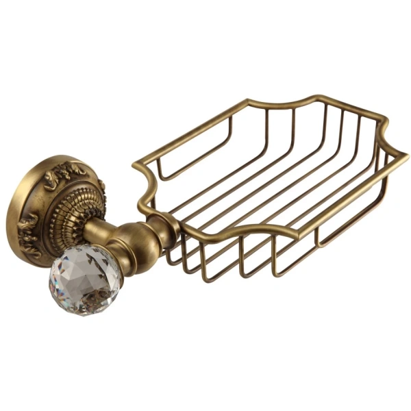 Полка корзина Migliore Cristalia 16781 цвет бронза с кристаллом Swarovski