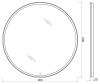 Зеркало BelBagno SPC-RNG-800-LED-TCH-PHONE с подсветкой с сенсорным выключателем с bluetooth с микрофоном и динамиками