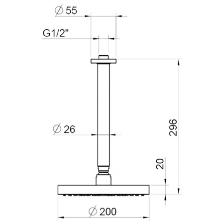 верхний душ webert opera ac0940980metal цвет розовое золото