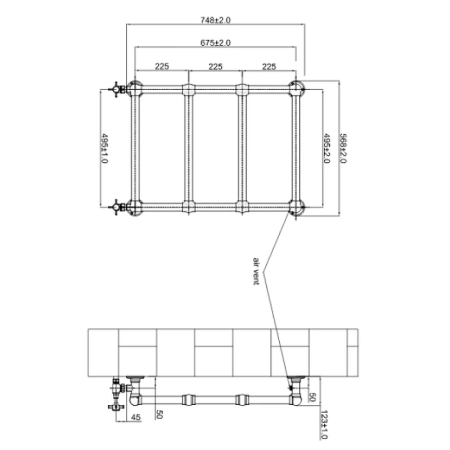 водяной полотенцесушитель boheme 718 бронза