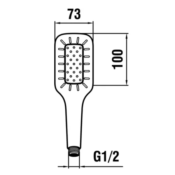 laufen laufen mycity ручной душ, 1 режим, цвет: хром