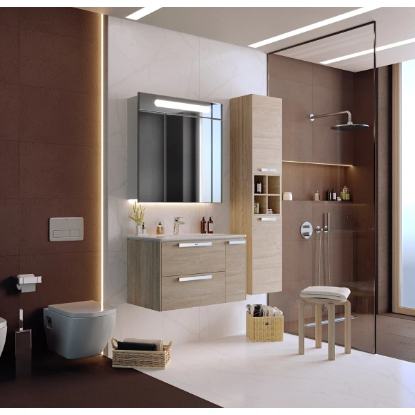 тумба светлый дуб 80 см roca lago 857296444