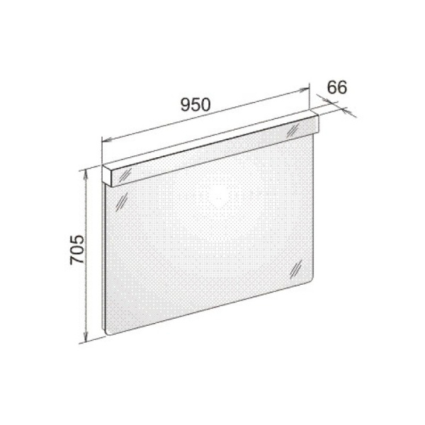 зеркало keuco elegance new 95 см 11696 012500