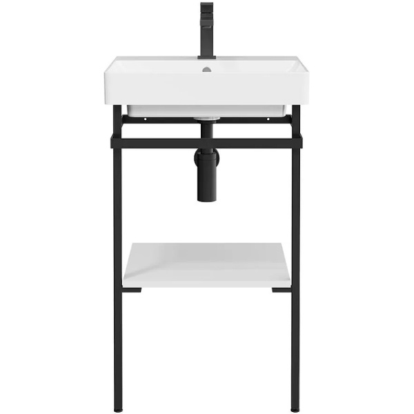 консоль под раковину kerama marazzi pro 50 pro.50.01\blk.m черная матовая