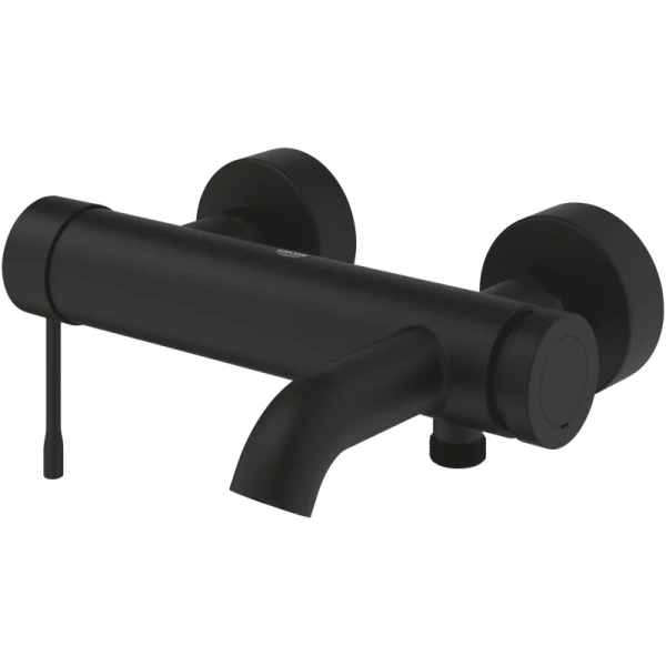 смеситель для ванны grohe essence 25250kf1, черный матовый