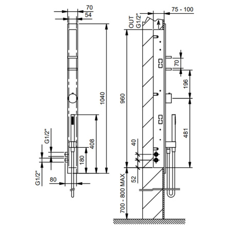внутренняя часть fantini 44 00 t302a смесителя для душа