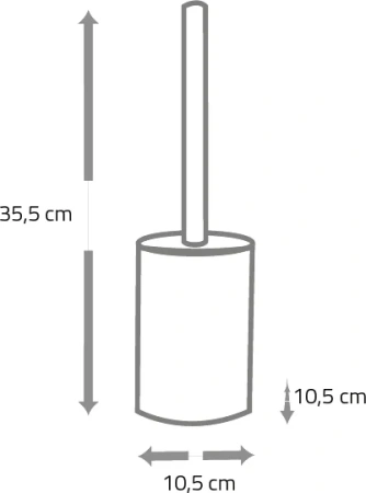 ёршик для унитаза ridder lina 2161405 морская волна