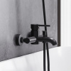 смеситель damixa scandinavian pure 361000300 для ванны с душем, черный матовый