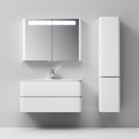 шкаф пенал am.pm sensation 40 r m30chr0406wg подвесной белый глянцевый