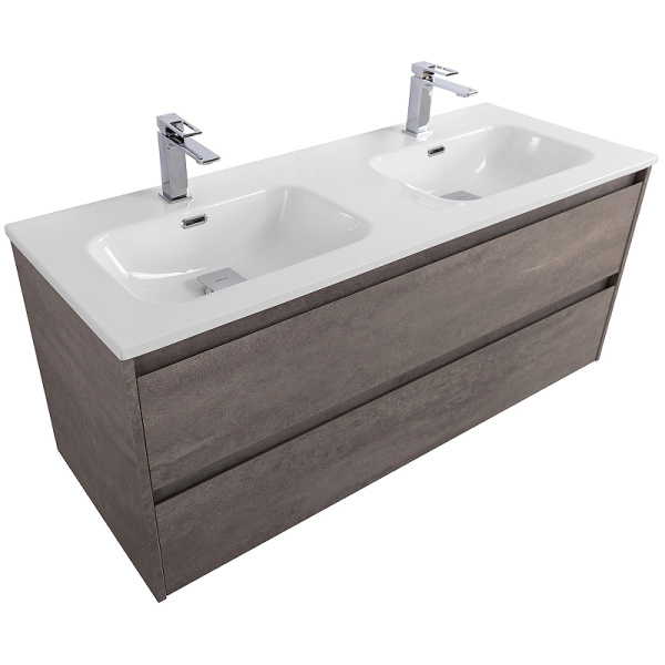тумба под раковину belbagno kraft 120 kraft-1200-2c-so-2-cg подвесная cemento grigio