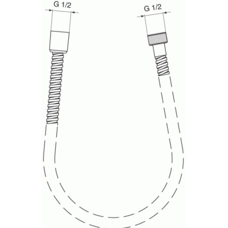 душевой шланг ideal standard ideal rain a2428aa хром