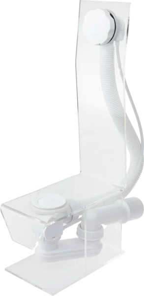 Слив-перелив VEGA V55R 120WM Э МК 45 мм, полуавтомат, матовый белый