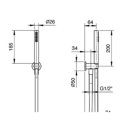душевой гарнитур fantini nice 86 13 8093 черный матовый