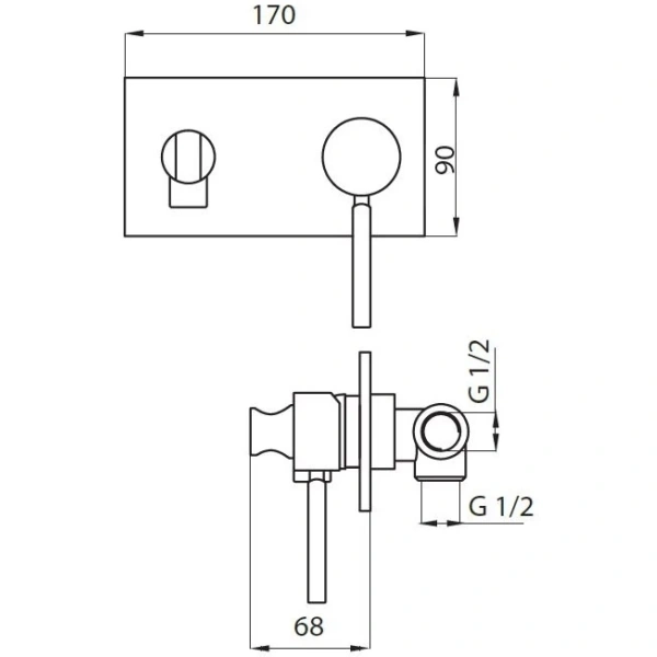 гигиенический душ со смесителем cezares aphrodite aphrodite-dif-03/24-bi золото 24 карат