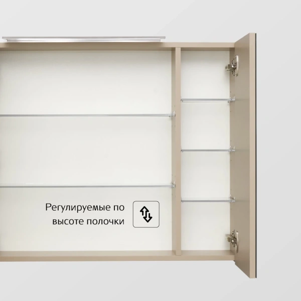 зеркальный шкаф 80x70 см капучино roca oleta a857647515