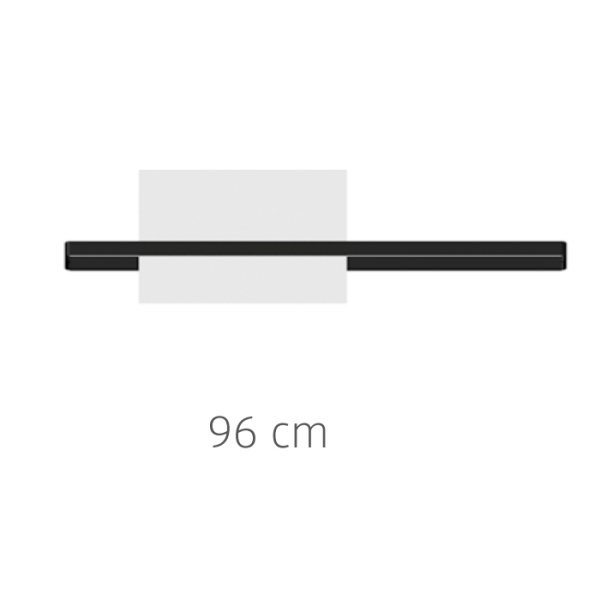 Релинг Bertocci Fly 149 1516 0200 96 см для зеркала и аксессуаров из композита, подвесной, цвет: белый матовый