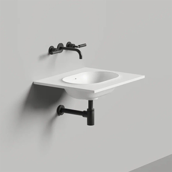 salini salini onda flow oval essentials раковина 60х50х14см., подвесная, 1 отв., цвет: белый матовый