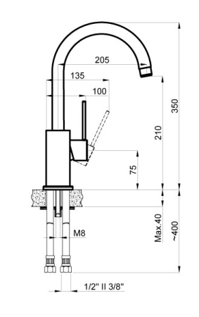 смеситель для кухни azario tasco белый (az151644316)