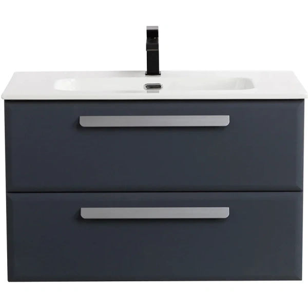 тумба под раковину cezares eco-cer-n 80 eco-cer-n-800-2c-so-gr-p подвесная grafito без ручек