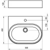 раковина ravak ceramic slim wall o 55 xjx01155004 белая