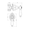  вентиль запорный fima carlo frattini bell f5413/1cr 1/2, цвет хром