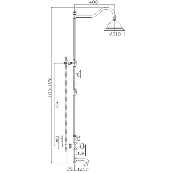 душевая система haiba hb24181-7 цвет черный