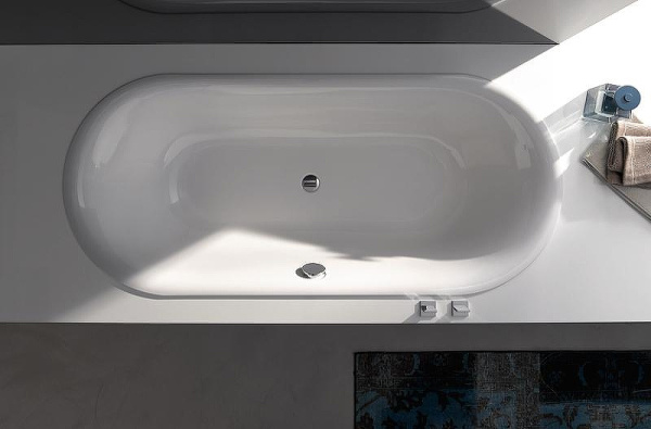 ванна стальная bette lux oval 3467-000 plus 190x90 см, с водоотталкивающим покрытием, белый
