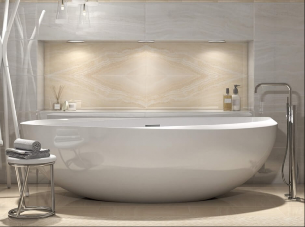 Керамическая плитка Kerama Marazzi Контарини светлый обрезной настенная 13032R 30х89,5 см