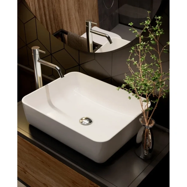 смеситель для раковины aquame siena aqm6214cr без донного клапана, хром