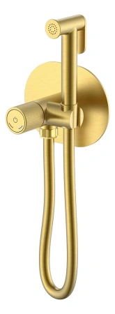 Гигиенический душ Boheme Tech 157-MG со смесителем, золотой матовый