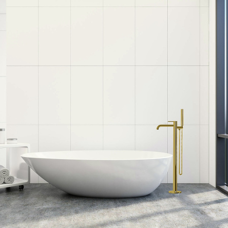 смеситель для ванны vincea desire vtf-1dbg брашированное золото