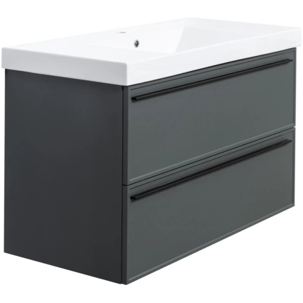 тумба серо-зеленый матовый 97,6 см la fenice elba twin fnc-01-elb-g-100-2