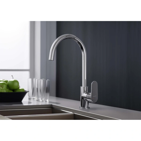 смеситель для кухни aquatek оберон aq1282cr хром