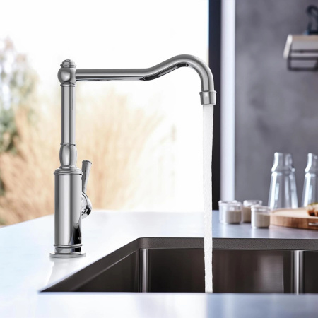 смеситель для кухни aquatek классик aq1580cr хром