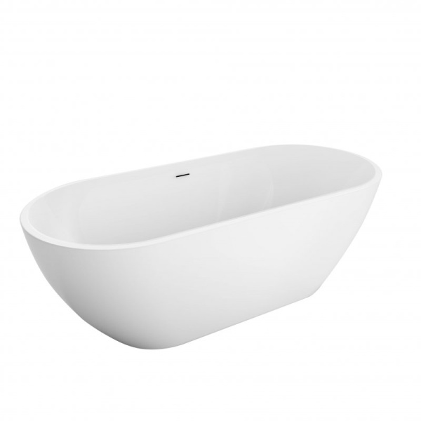 акриловая ванна belbagno uno 170x75 bb701-1700-750-k без гидромассажа