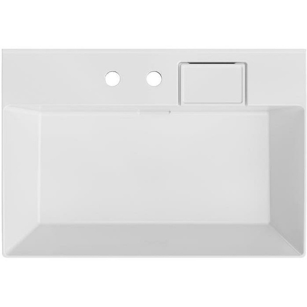 раковина kerama marazzi logica 70 lo.wb.70.2 белая глянцевая