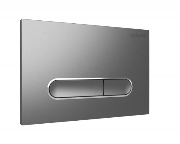 кнопка смыва для инсталляции esbano esinovl17gm для унитаза, абс-пластик, цвет матовая оружейная сталь