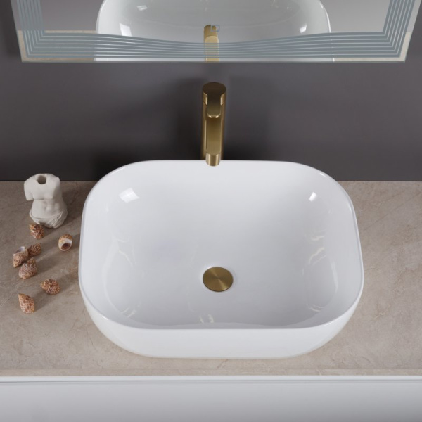 раковина-чаша belbagno 50 bb1302-h316 бежевая матовая