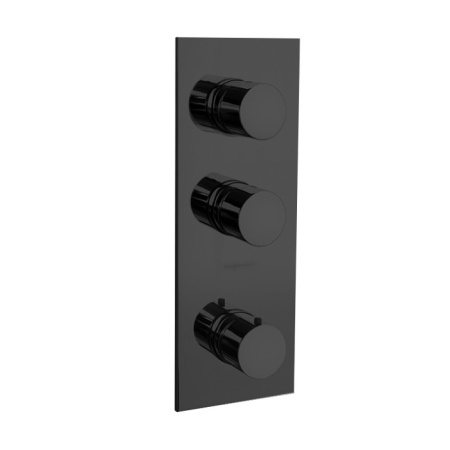 Смеситель для душа Fima Carlo Frattini Fimatherm F3869X2NS с термостатом, черный матовый