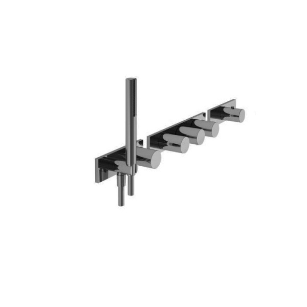 Смеситель для душа Fantini Milano 31 P5 7314B термостатический, Matt Gun Metal PVD