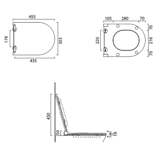 сиденье для унитаза catalano sfera /zero 5scstp000 с микролифтом, цвет белый