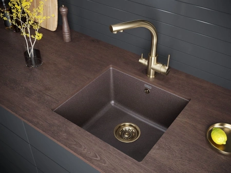 смеситель для кухни с фильтром paulmark essen es213011-br + h851p00