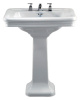 раковина devon & devon etoile iblg3fet подвесная, 70x53 см, с 3 отв. под смеситель, белый