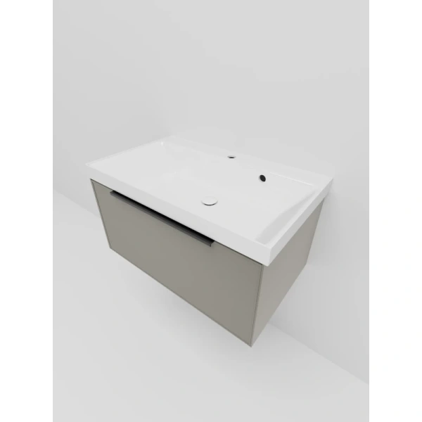 тумба под раковину la fenice simpla fnc-01-sim-c-80 80 см, подвесная, бежевый матовый