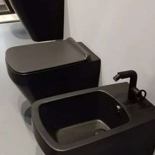 SIMAS Simas Baden Baden Биде подвесное 56х36см., с 1 отв., цвет: черный матовый