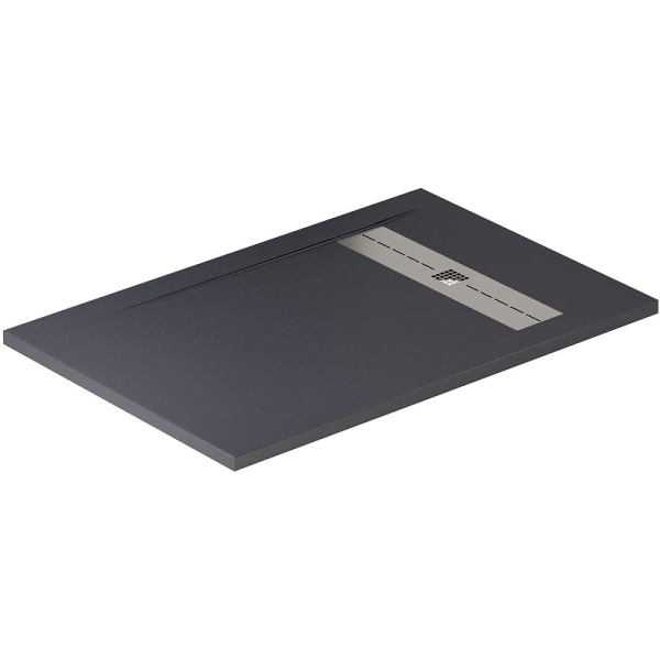 поддон для душевой кабинки из искусственного камня allen brau infinity 140×80 8.21004-am антрацит