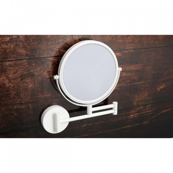 Косметическое зеркало Bemeta White 112201514 23x45x31 см круглое, белый