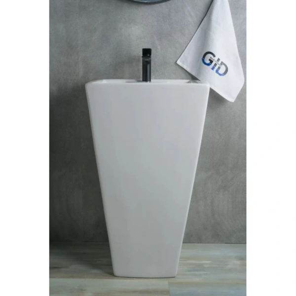раковина ceramalux n nb145 напольная, 47.5x47 см, белая