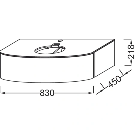 тумба серый титан глянец 83 см jacob delafon presquile eb1106-n21 тумба серый титан глянец 83 см jacob delafon presquile eb1106-n21